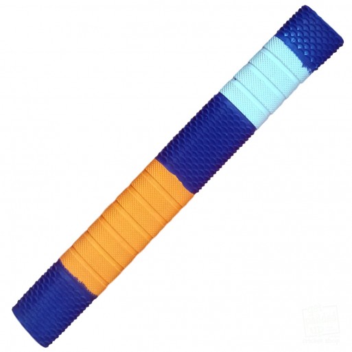 Navy Blue / Orange / White Penta Cricket Bat Grip