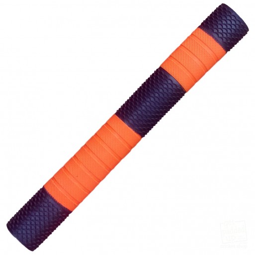 Gunmetal and Orange Penta Cricket Bat Grip