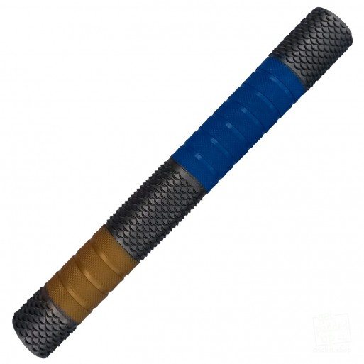 Silver / Royal Blue / Gold Penta Cricket Bat Grip