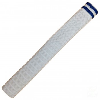 White with Royal Blue Dynamite Cricket Bat Grip