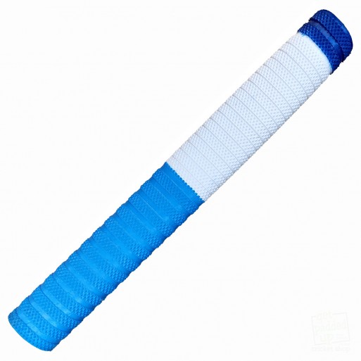 Sky Blue, White and Metallic Blue Dynamite Cricket Bat Grip