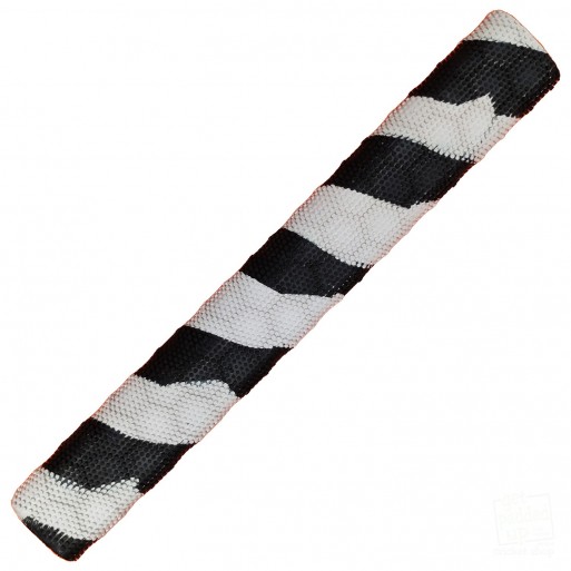 Black and White Hex 3D Splash-Spiral Cricket Bat Grip