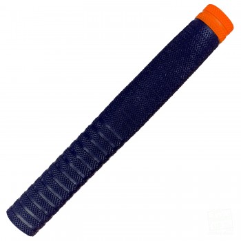 Navy Blue with Orange Dynamite Cricket Bat Grip